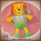 KIABI DOUDOU LION JAUNE P'TITE TRIBU 27 CM SOS