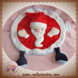 NATTOU SOS DOUDOU PERE NOEL ROUGE PLAT OVAL