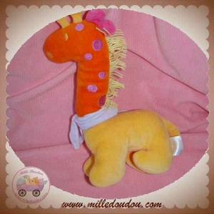 COROLLE SOS DOUDOU GIRAFE JAUNE ORANGE HOCHET