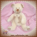 NICOTOY SOS DOUDOU OURS ECRU ECHARPE BOUT BEIGE