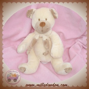 NICOTOY SOS DOUDOU OURS ECRU ECHARPE BOUT BEIGE BABY CLUB C&A