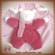 COROLLE DOUDOU LAPIN PATACHOU FRAMBOISE ECRU HOCHET 27 C