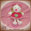 BABY CLUB BABY SUN SOS DOUDOU SOURIS ECRU ROBE ROSE MUSICAL FLEUR