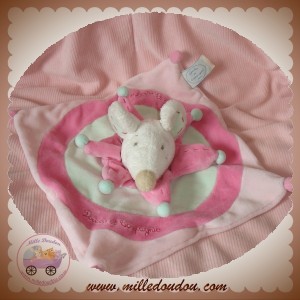 DOUDOU ET COMPAGNIE SOS SOURIS LEONIE PLATE ROSE 