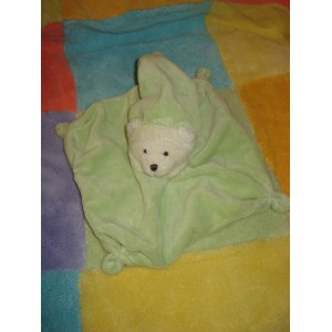 CMP SOS DOUDOU OURS BLANC ECRU PLAT VERT ANIS