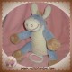 NOUKIE'S SOS DOUDOU PELUCHE ANE BLEU ET ECRU PACO MUSICAL