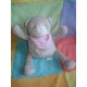 PLAYKIDS CMI SOS DOUDOU PELUCHE OURS BEIGE TAUPE BANDANA ROSE 