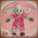 ANIMA SOS DOUDOU MOUTON LAPIN CHIEN GRIS PLAT ROSE ANIMADOO