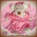 TEX SOS DOUDOU SOURIS BEIGE COMBINAISON ROSE