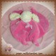 AJENA DOUDOU POUPEE FILLE BLONDE PLATE ROSE BRUNE NOEUD SOS