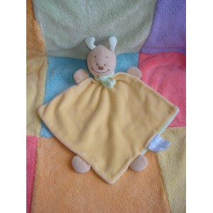 KIMBALOO SOS DOUDOU COCCINELLE BEIGE PLAT JAUNE VERTE