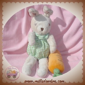 IKEA DOUDOU LAPIN CREME AVEC CAROTTE MINNEN KANIN SOS