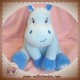 ARTHUR ET LOLA SOS DOUDOU HIPPOPOTAME BLEU FLEUR HOCHET