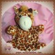 HISTOIRE D'OURS SOS DOUDOU GIRAFE MARIONNETTE TACHETE MARRON FONCE