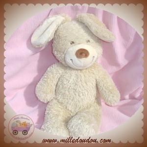 TEX SOS DOUDOU PELUCHE LAPIN BOUCLETTE BEIGE 