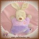 TEX SOS DOUDOU LAPIN BOUCLETTE QUASI PLAT VIOLET MAUVE