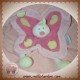 NATTOU SOS DOUDOU PAPILLON COCCINELLE PLATE ROSE VERT