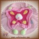 NATTOU SOS DOUDOU COCCINELLE PLATE ROSE VERT