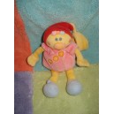 NATTOU SOS DOUDOU PELUCHE FILLE BABETTE ROSE HOCHET