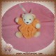 KALOO DOUDOU OURS PLUME ORANGE ACCROCHE TETINE 11 C SOS