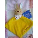 NOUKIE'S SOS DOUDOU LAPIN LOSANGE PLAT JAUNE NEUF