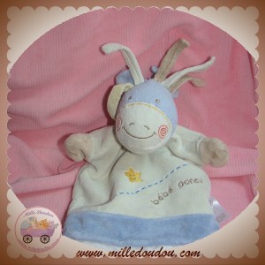 KIABI SOS DOUDOU CHEVAL MARIONNETTE BLEU ECRU BEBE PONEY ETOILE