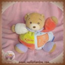 KALOO DOUDOU OURS BEIGE BOULE BLEU ORANGE COLL 123 