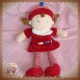 MOTS D'ENFANTS DOUDOU PELUCHE POUPEE ROUGE MARIN ROBE POISSON