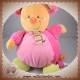 MOTS D'ENFANTS SOS DOUDOU SOURIS MUSICAL ROSE ORANGE