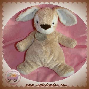 DOUDOU ET COMPAGNIE SOS LAPIN BEIGE CLAIR ET BLANC TRUFFE MARRON DOUDOU ET COMPAGNIE SOS LAPIN BEIGE CLAIR ET BLANC TRUFFE MARRON