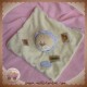 BENGY SOS DOUDOU PELUCHE LION PLAT ECRU MAUVE JUNGLE PETIT