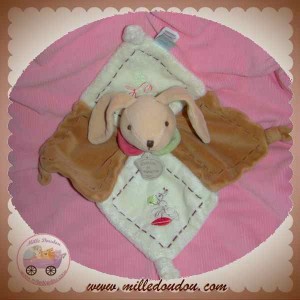 DOUDOU ET COMPAGNIE LAPIN PIM BEIGE PLAT ECRU SOS 1586