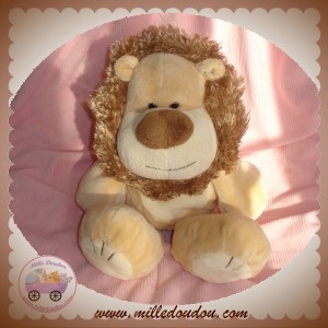 TIAMO TI AMO SOS DOUDOU PELUCHE LION BEIGE MARRON