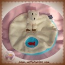 SCRATCH SOS DOUDOU OURS PLAT ROND ECU BLEU POISSON