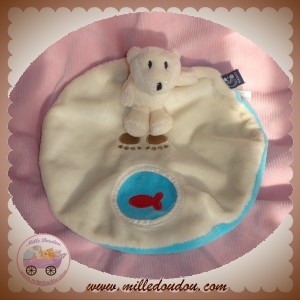 SCRATCH SOS DOUDOU OURS PLAT ROND ECU BLEU POISSON