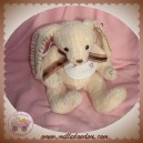 ANNA CLUB PLUSH SOS DOUDOU LAPIN ECRU MARRON BAVOIR