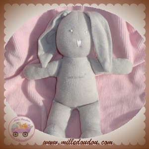 PETIT BATEAU DOUDOU LAPIN PRUNE TISSU SOS