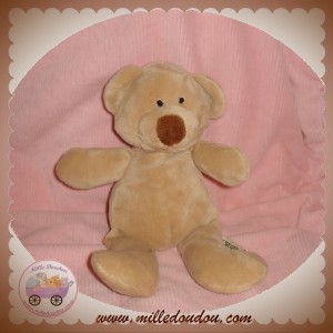 NICOTOY SOS DOUDOU PELUCHE OURS BEIGE MARRON