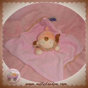 MOTS D'ENFANTS SOS DOUDOU POUPEE FILLE PLAT ROSE HOCHET