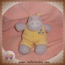 JOLLYBABY SOS DOUDOU HIPPOPOTAME HOCHET MAUVE SALOPETTE SAUMON 