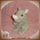 ANNA CLUB PLUSH DOUDOU RHINOCEROS GRIS BLANC