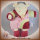 DOUDOU ET COMPAGNIE SOS PELUCHE SOURIS DIDIE MARIONNETTE ROSE 