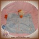 NOUKIE'S DOUDOU PELUCHE AUTRUCHE PLATE BLEU AUSTRALIA