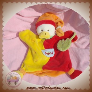 BABYNAT BABY NAT DOUDOU CANARD MARIONNETTE ROUGE JAUNE SOS