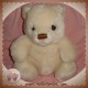 AJENA SOS DOUDOU OURS PELUCHE BLANC ECRU