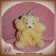 KALOO SOS DOUDOU OURS BLANC PLUME JAUNE