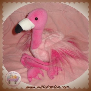 HAPPY HORSE DOUDOU PELUCHE FLAMANT ROSE SOS