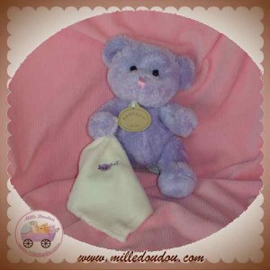 BABYNAT BABY NAT SOS DOUDOU OURS VIOLET MOUCHOIR