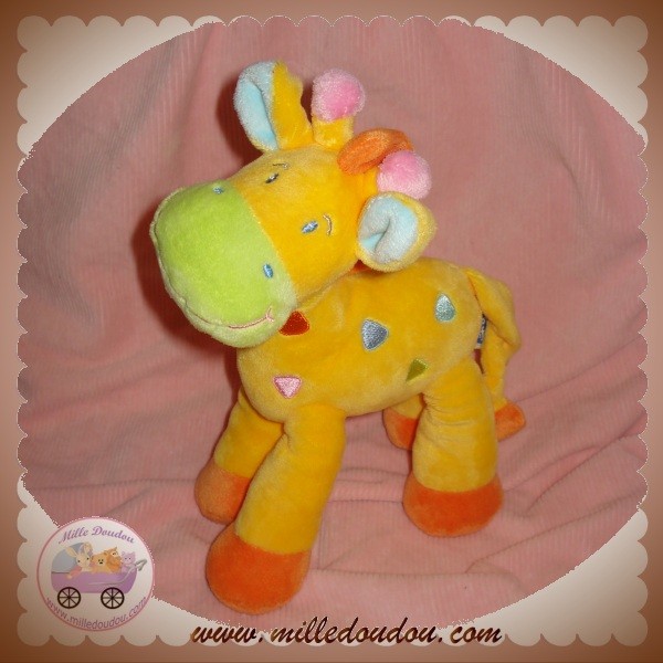 Doudou Girafe Jaune