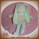 AUBISOU SOS DOUDOU LAPIN GARCON ECRU SALOPETTE BEIGE VESTE AUBERT